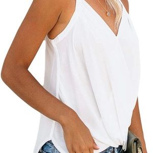 Niitawm Womens Draped Wrap Tank